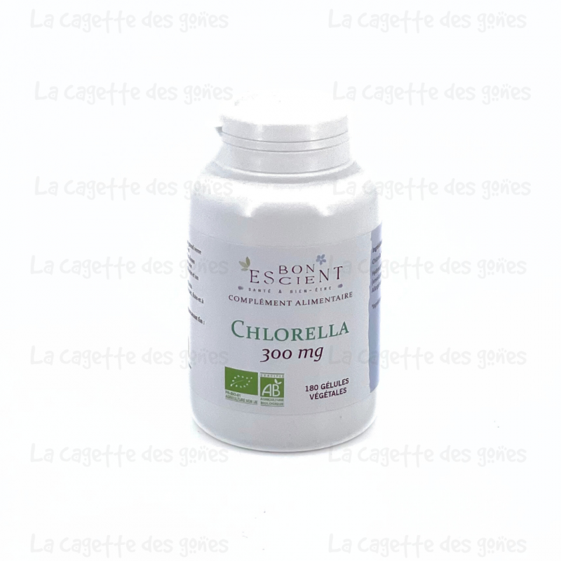 Chlorella 300mg (180 Gélules) - Bon Escient