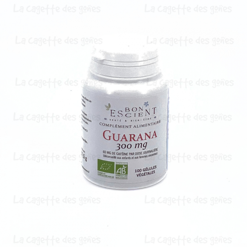 Guarana 300 mg (100 gélules) - Bon Escient