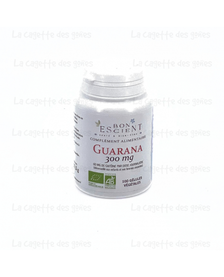 Guarana 300 mg (100 gélules) - Bon Escient