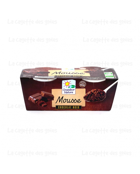 Mousse au Chocolat Noir, 2x60g - Grandeur Nature