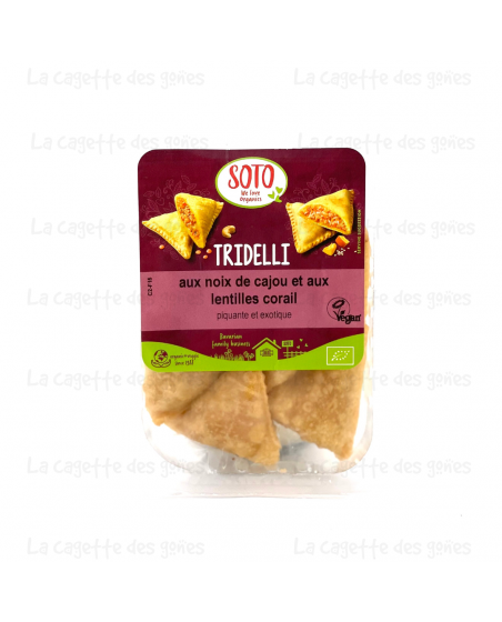 Tridelli aux Noix de Cajou et aux Lentilles Corail - Soto