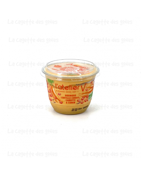 Houmous Lentilles Corail, Carottes, Cumin - L'Atelier V'