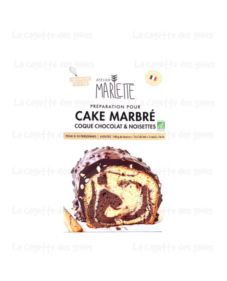 Préparation pour Cake Marbré Choco Noisette - Marlette