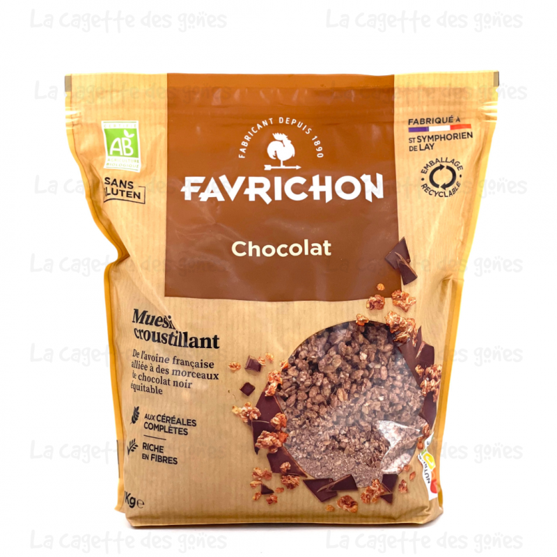 Muesli Croustillant Chocolat 1kg - Favrichon