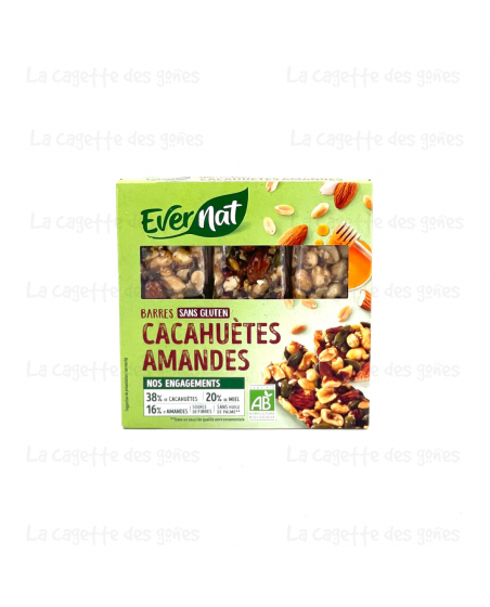 Barres Cacahuètes Amandes - Evernat