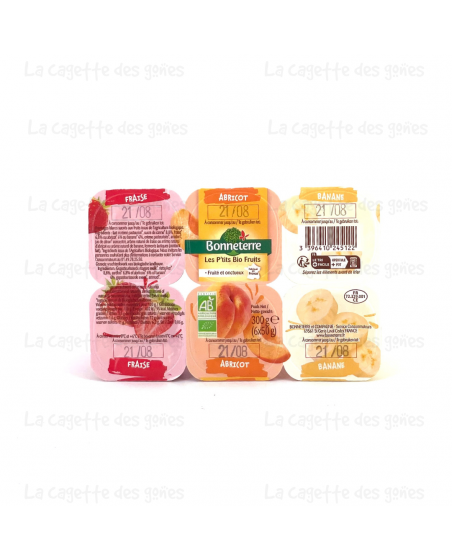 Les P'tits Bio Fruits X6 300g - Bonnetere