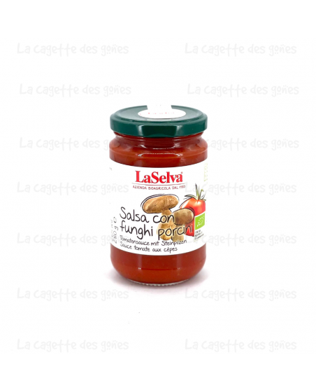 Sauce Tomate Bio aux Cèpes - 280 g - LaSelva